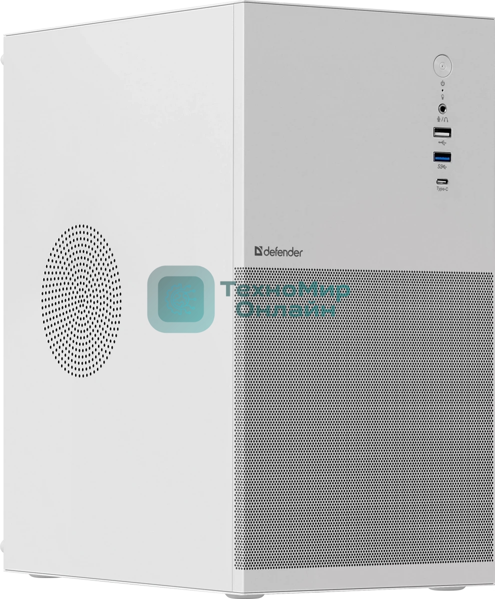 Компьютерный корпус Defender Apex Metal белый, mATX,Type C(3.0),USB3.0