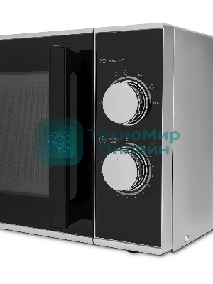 Микроволновая печь Vitek VT-MW0823 серебристый/черный, 23 л, 900 Вт, переключатели - поворотный механизм