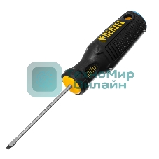 Отвертка Denzel SL3х75 мм, S2, 3к рукоятка