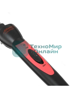 Щипцы для завивки волос Atlanta ATH-6647 красный, 10 мм, 180 °C, 1 режим
