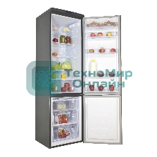 Холодильник DON R-290 G графит зеркальный двухкамерный 209/101л морозилка снизу