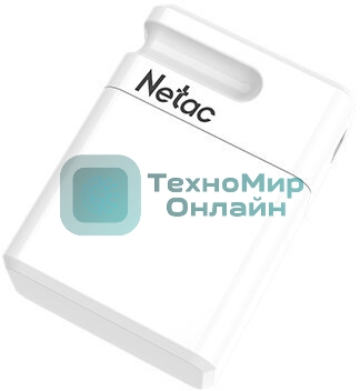 Флешка USB Netac U116 mini (NT03U116N-064G-32WH), 64Gb, USB 3.2, R/W 90/30, белый