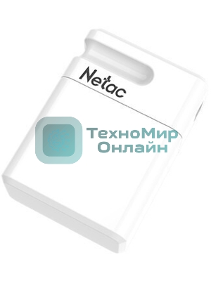Флешка USB Netac U116 mini (NT03U116N-064G-32WH), 64Gb, USB 3.2, R/W 90/30, белый