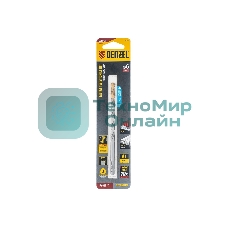 Сверло спиральное по металлу Denzel 6 х 139 мм, Р6М5, Golden Tip, удлиненное