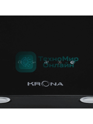 Наклонная вытяжка Krona HELGA 600 черный S