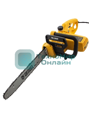 Пила цепная электрическая Denzel EDS-2000P, 2кВт, поперечная, шина 40 см, шаг 3/8, паз 1,3мм, 57зв