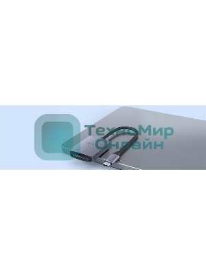 Кард-ридер Netac Flash WK12/серый/SD/SDHC/SDXC/microSD/microSDHC/microSDXC/USB 3.0 Type-C/пластик