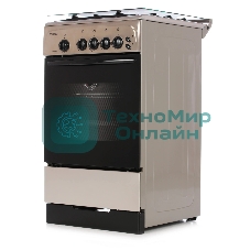 Плита газовая Gefest ПГ 3200-06 К62 серебристый, конфорок 4 шт, духовка 42 л, 50 см x 85 см x 57 см