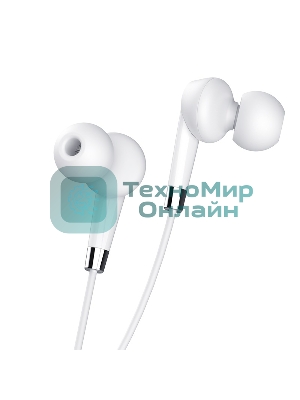 Проводные наушники Hoco M58 Amazing белый, внутриканальные, Jack 3.5 мм