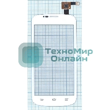 Сенсорное стекло (тачскрин) для ZTE V829, белое