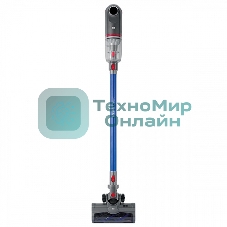 Пылесос вертикальный BQ VCA0102H серый/синий, питание от аккумулятора, 50 Вт, уборка сухая, пылесборник 0,45 л, работа от АКБ max 45 мин.