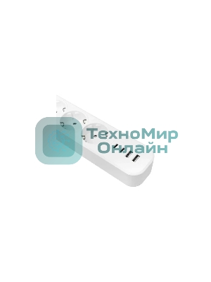 Удлинитель EKF UBA-LUX-515-TC 5х1.5 м IP20 2USB 2.4А+2type-C LUX 1.5 кв.мм