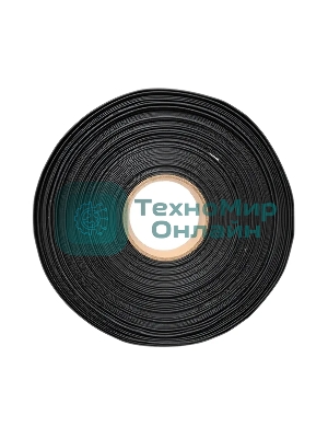 Трубка термоусаживаемая ТУТ нг 50/25 черная рулон EKF PROxima