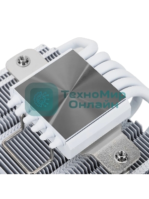 Кулер для процессора Thermalright AXP-120 X67 White Argb (4-pin PWM, 52mm, Ni/Cu, 6x6mm, ARGB, 1x120mm, 59CFM, 26.1dBA, 1800RPM, S: 1851/1700/1200/115X, 2011, 2066, AM5/AM4, white)