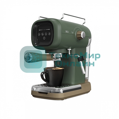 Кофеварка эспрессо BQ CM2005 зеленый, исп. кофе - молотый, 0.6 л, 1100 Вт, 20 бар