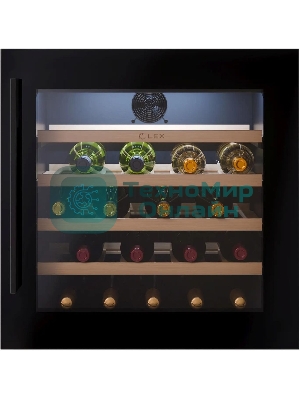 Винный шкаф LEX LWD6036BL черный, 92 л, 1 отсек, 36 бут.