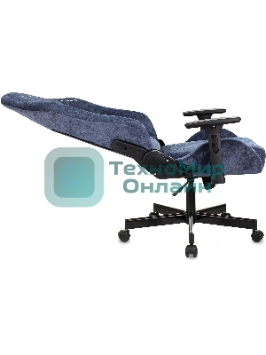 Кресло Knight N1 Fabric синий, ткань, 120 кг, механизм качания