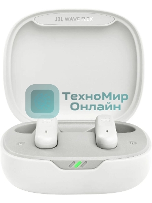 Наушники TWS JBL Wave Flex белый, вкладыши, Bluetooth, быстрая зарядка, до 8 ч