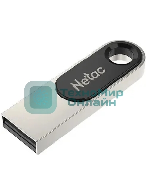 Флешка USB Netac U278 (NT03U278N-128G-32PN), 128Gb, USB 3.0, R/W 110/45, серебристый/черный