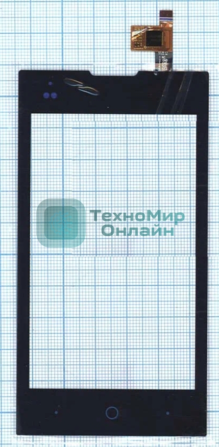 Сенсорное стекло (тачскрин) для ZTE V815W, черное