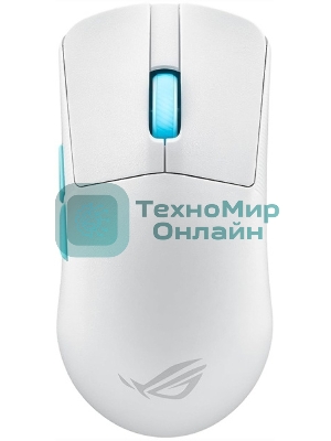 Мышь беспроводная/проводная ASUS ROG Harpe Ace Aim Lab Edition белый, 36000 dpi, радиоканал, Bluetooth, USB, кнопки - 5