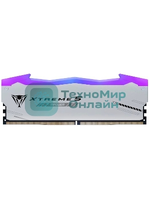 Оперативная память Patriot Viper Xtreme 5, DDR5, 32Gb (2x16GB), 6000MHz, CL30, DIMM, с радиаторами, RGb, серебристый