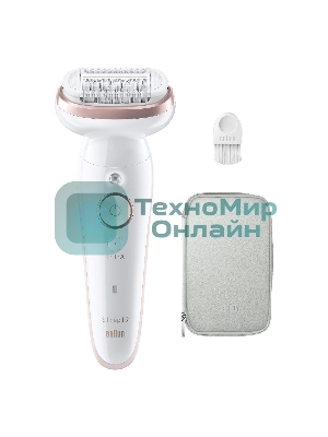Электрический эпилятор BRAUN SES9-000 розовое золото/белый