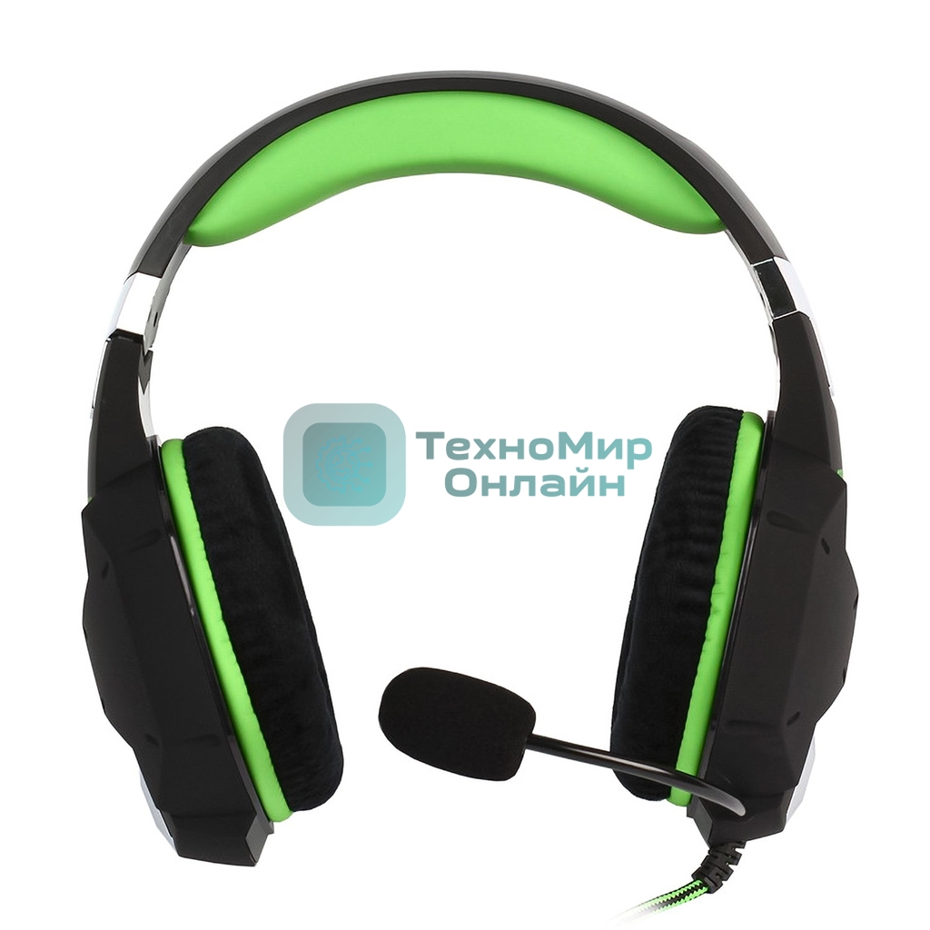 Гарнитура SmartBuy Rush Viper чёрный-зеленый, проводная, 3.5 мм