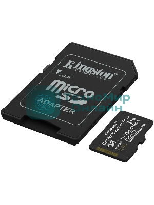 Флеш карта microSDXC 1Tb Kingston SDCS3/1Tb Canvas Select Plus + adapter