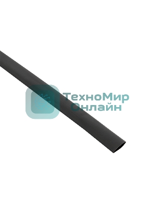 Термоусаживаемая трубка ТУТк с клеевым слоем нг 12/4 черная в отрезках по 1м EKF PROxima