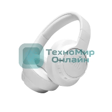 Беспроводные/проводные наушники JBL Tune 770NC белый, полноразмерные, Bluetooth + проводной, активное шумоподавление, складная конструкция, до 70 ч