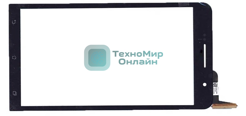 Сенсорное стекло (тачскрин) для Asus ZenFone 6 A600CG/A601CG, черное