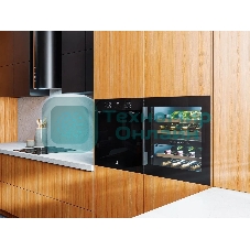 Винный шкаф LEX LWD6036BL dual zone черный, 85 л, 2 отсека, 36 бут.