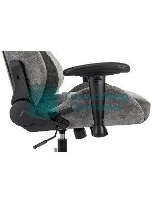 Кресло Zombie Ghost Fabric серый, ткань, 120 кг, механизм качания