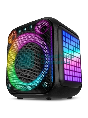 Портативная колонка SVEN PS-880, черный, 1.0, 110 Вт (RMS), Bluetooth, FM, USB, microSD, LED-дисплей, аккумулятор