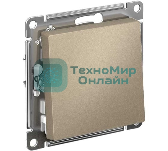 Механизм выключателя 1-кл. AtlasDesign (сх.1) 10АХ шампань SchE ATN000511