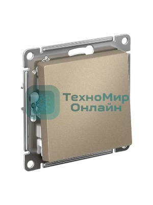 Механизм выключателя 1-кл. AtlasDesign (сх.1) 10АХ шампань SchE ATN000511