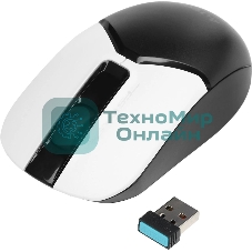 Мышь беспроводная A4Tech Fstyler FB12 белый/черный, 1200 dpi, радиоканал, Bluetooth, USB, кнопки - 3
