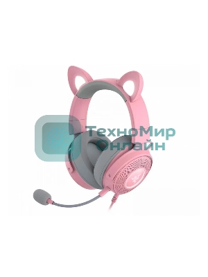 Гарнитура Razer Kraken Kitty V2 Pro розовый, проводная, USB, подсветка