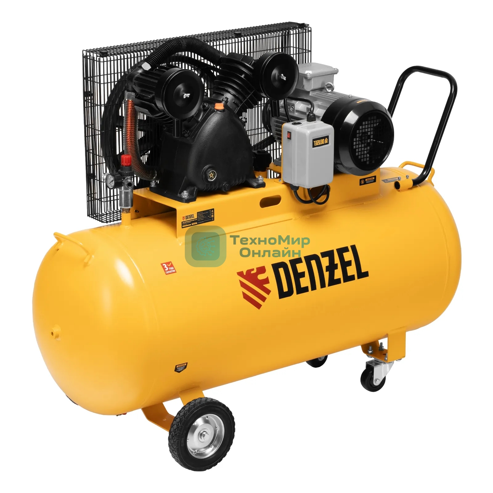 Компрессор воздушный Denzel рем. привод BCV 5500-T/270, 5,5 кВт, 270 литров, 850 л/мин