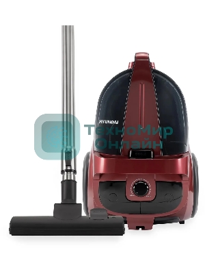 Пылесос Hyundai HYV-C2645 красный/черный, 380/2200 Вт, уборка сухая, пылесборник контейнер 3,5 л