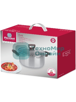 Кастрюля Rondell RDS-1323 Fest с/кр 24 см 4,8 л