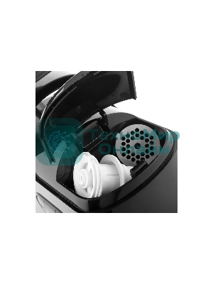 Мясорубка электрическая BRAYER 1602BR черный, 2000 Вт, 2.0 кг/мин, реверс, защита от перегрузки, металлический лоток, насадки - 5