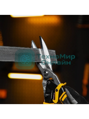 Ножницы по металлу Denzel, 315мм, прямой проходной рез,сталь-CrMo, трехкомп.рук-ки