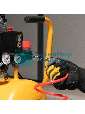 Компрессор Denzel DLS950/24 безмаслянный малошумный 950 Вт, 165 л/мин,ресивер 24 л