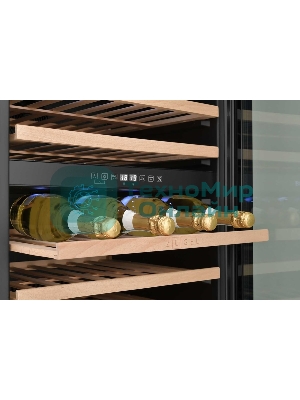 Винный шкаф встраиваемый ZÜGEL ZCWI460DB, черный