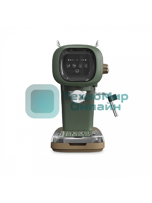 Кофеварка эспрессо BQ CM2005 зеленый, исп. кофе - молотый, 0.6 л, 1100 Вт, 20 бар