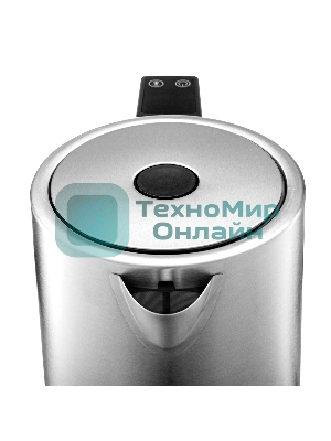 Чайник электрический BRAYER BR1060 2200 Вт, 1.7 л, стальной/черный