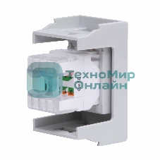 Розетка компьютерная DKC Viva 45138 RJ-45 кат.5E, 1 мод., серая
