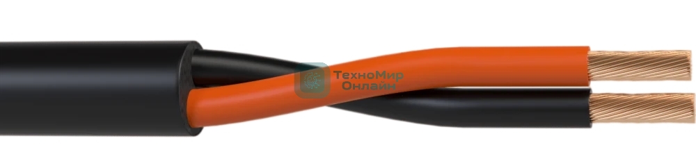 Кабель акустический 300 м, 16 AWG HighFlex, 1.5 мм2, диаметр 7.7мм, медь 84 x 0,15 мм, черный, бухта